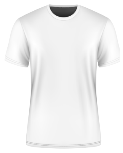 Wit heren t-shirt, voorkant